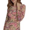 Women's Long Tie Sleeve Round Neck Shift Dress