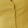 Women's Business Button Up Sleeveless Vests Fully Lined V Neck Regular Fitted Jacket Waistcoat