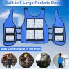 Cooling Vest for Men&Women, Reflective Ice Vest with 32 PCS Ice Packs, Cool Jacket for Hot Weather Summer Workout