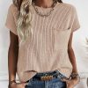 Summer Fall Short Sleeve Sweater for Women 2025 Casual Sweater Vest Cotton Knit Pullover Tank Tops Fashion Clothing