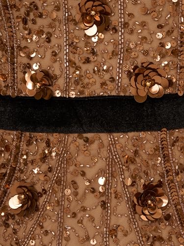Women's Beaded Halter Long Dress