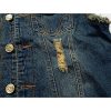 Men's Fit Retro Ripped Denim Vest Sleeveless Jean Vest and Jacket