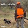 by Treel Men's Upland Deluxe Blaze Orange Safety Front Loader High Visibility Vest