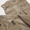Mens Mesh Quick Dry Outdoor Work Fishing Travel Photo Vest with Multi Pockets
